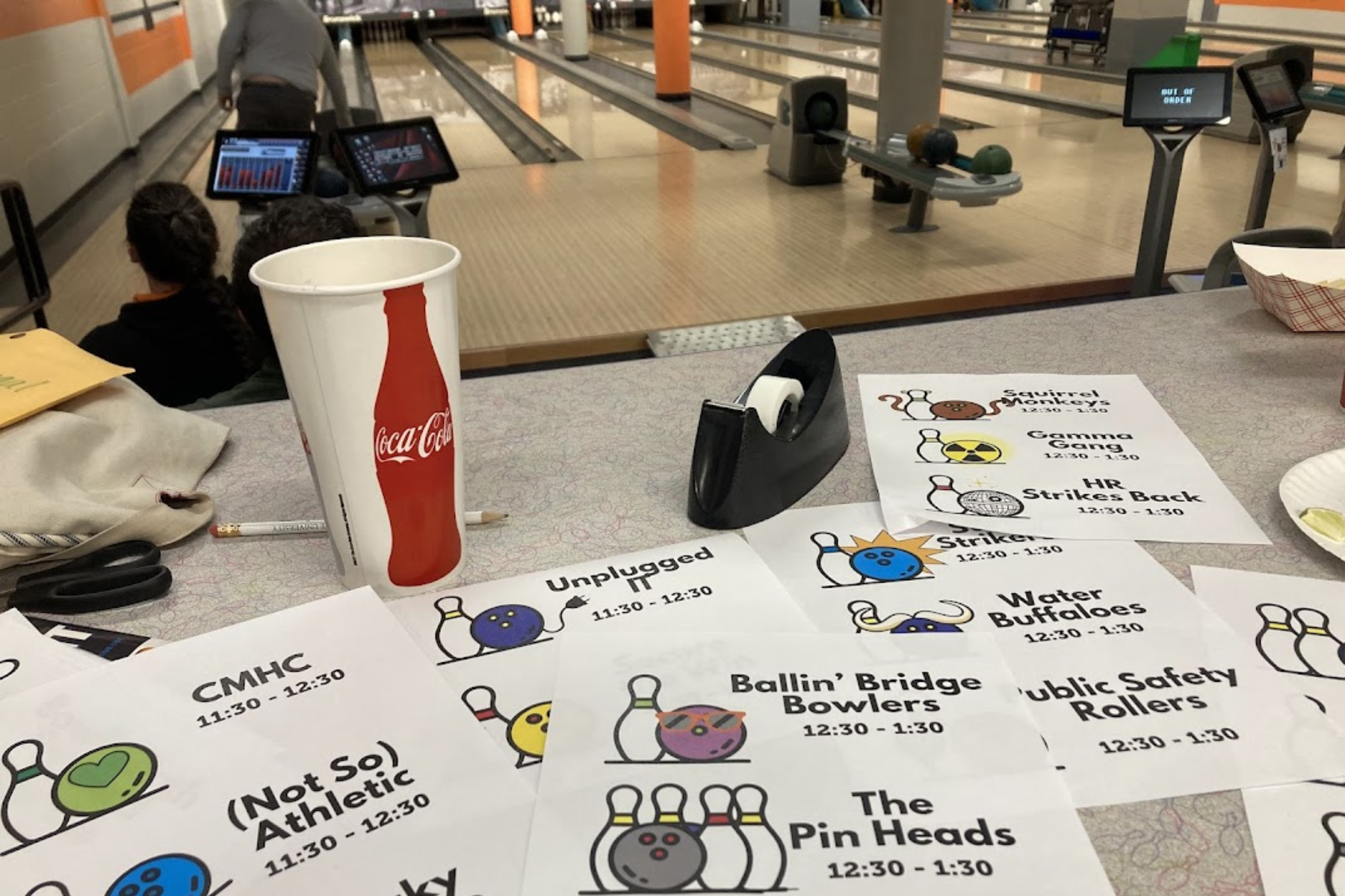 Bowling Team Name Tags