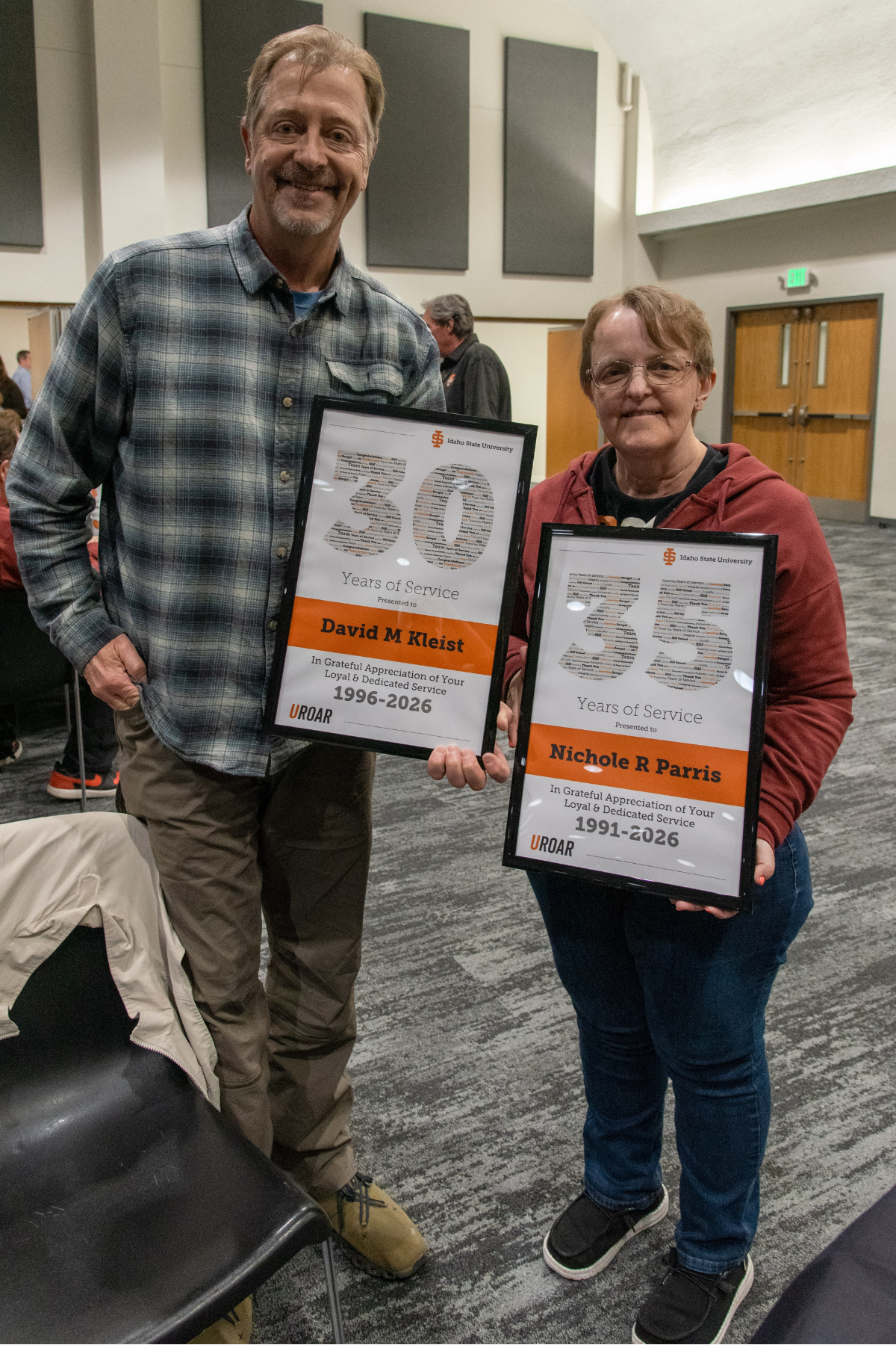 Years of Service - 30 Years David Kleist and 35 Years Nichole Parris