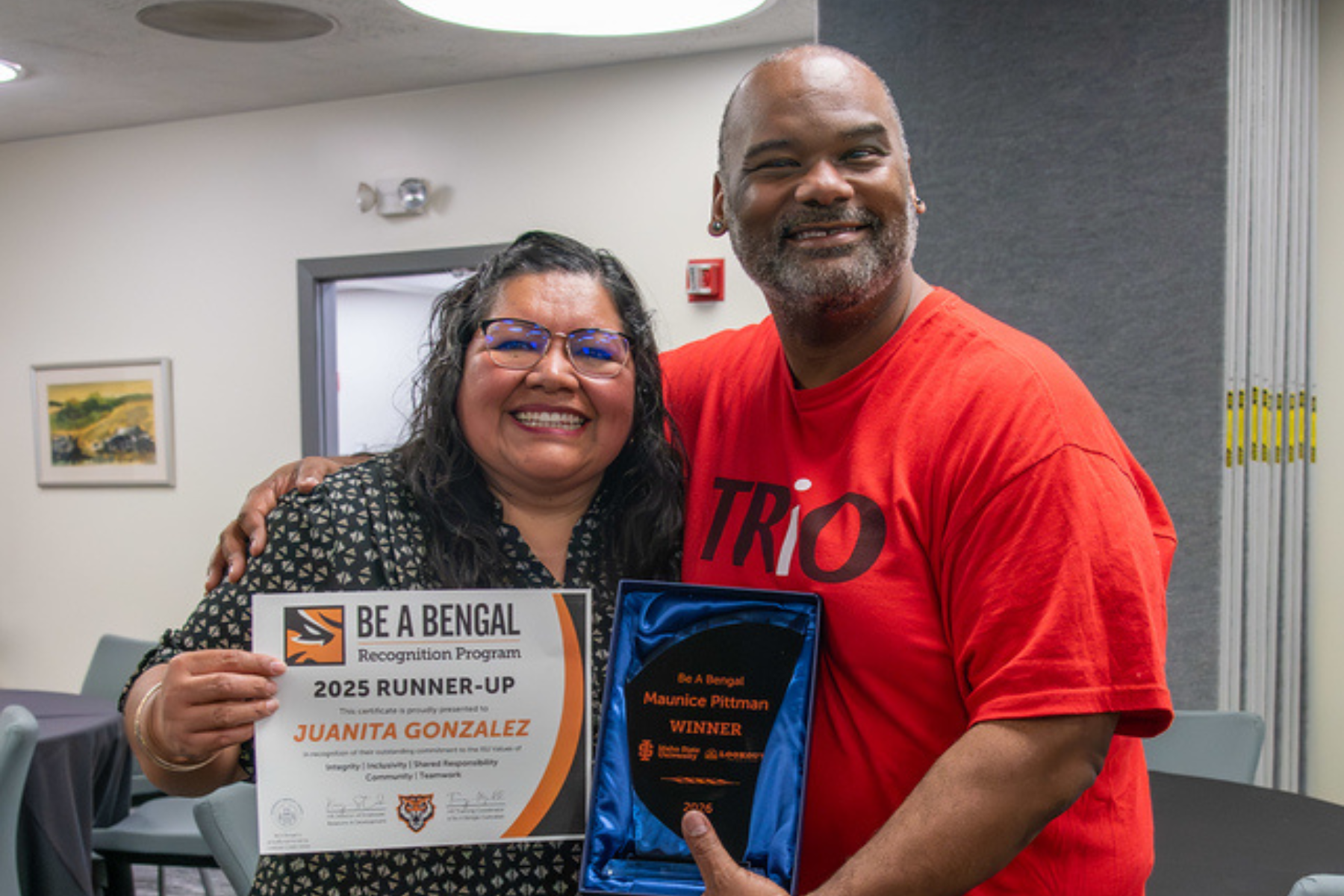 Be A Bengal - Award Winners Juanita Gonzalez and Maurice Pittman
