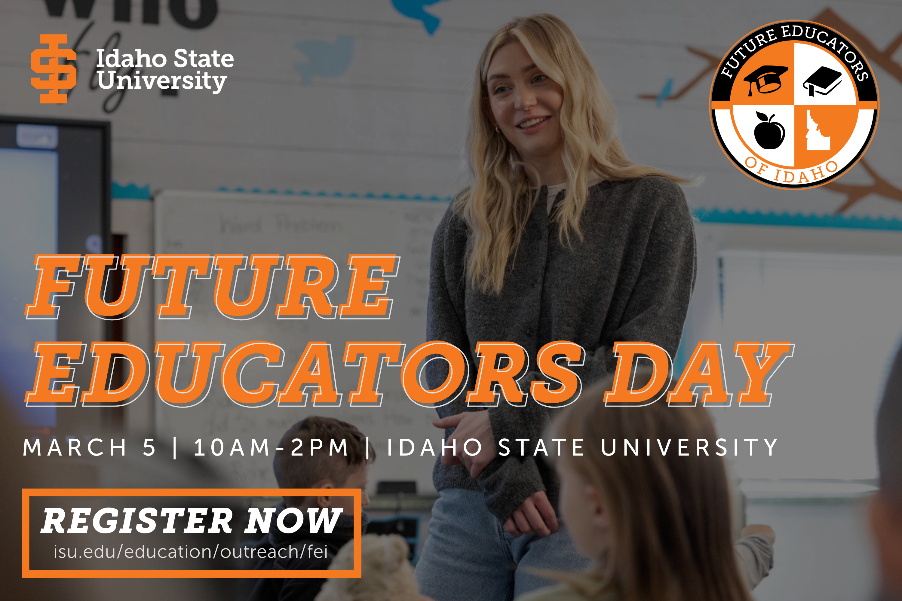 Graphic for Future Educators of Idaho event