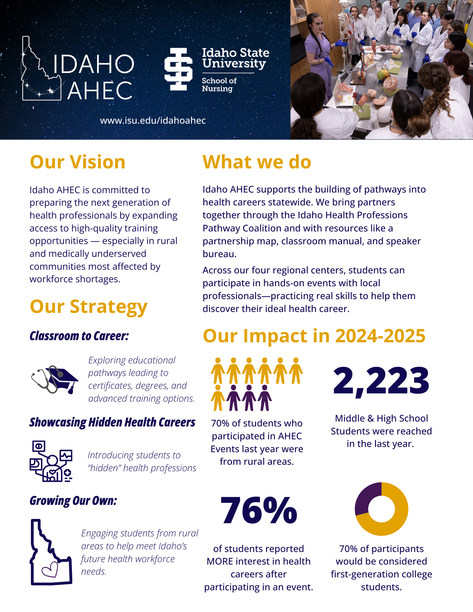 Our vision, our strategy, what we do, and our impact
