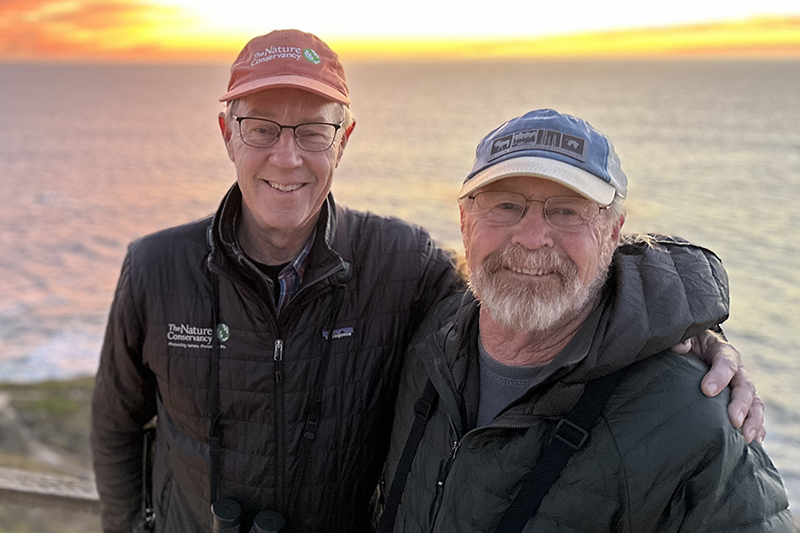 A photo of Mark and Tim Reynolds