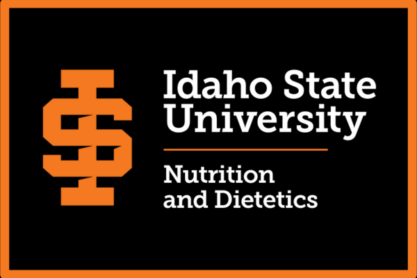 ISU nutrition and dietetics logo with black background