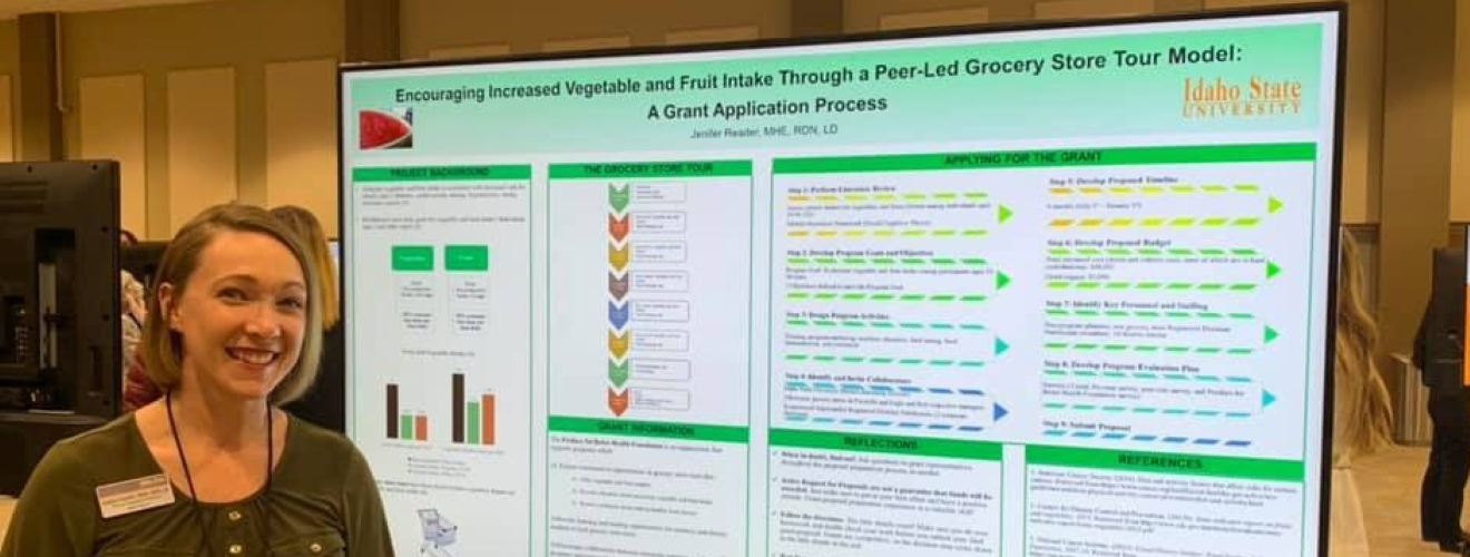 Professor Jen Reader presents research at ISU Research Day