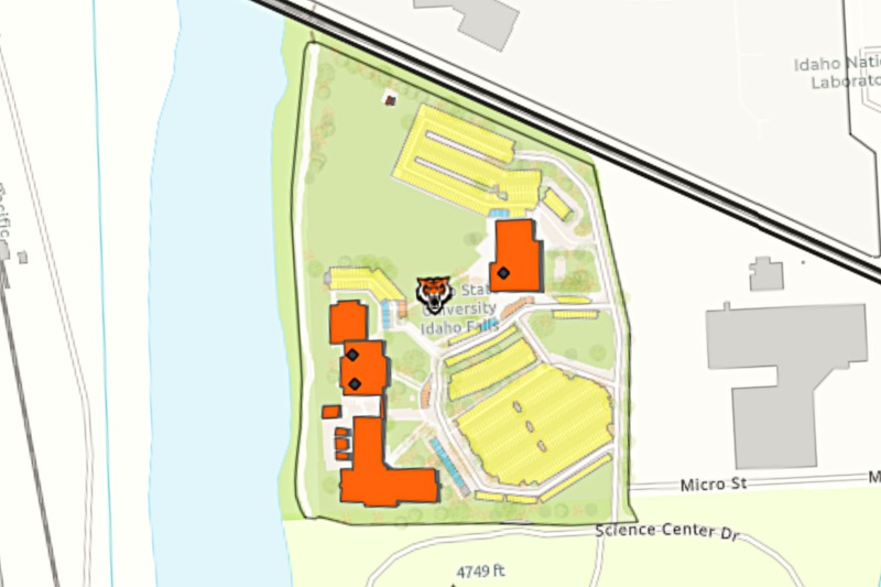 ISU Idaho Falls map