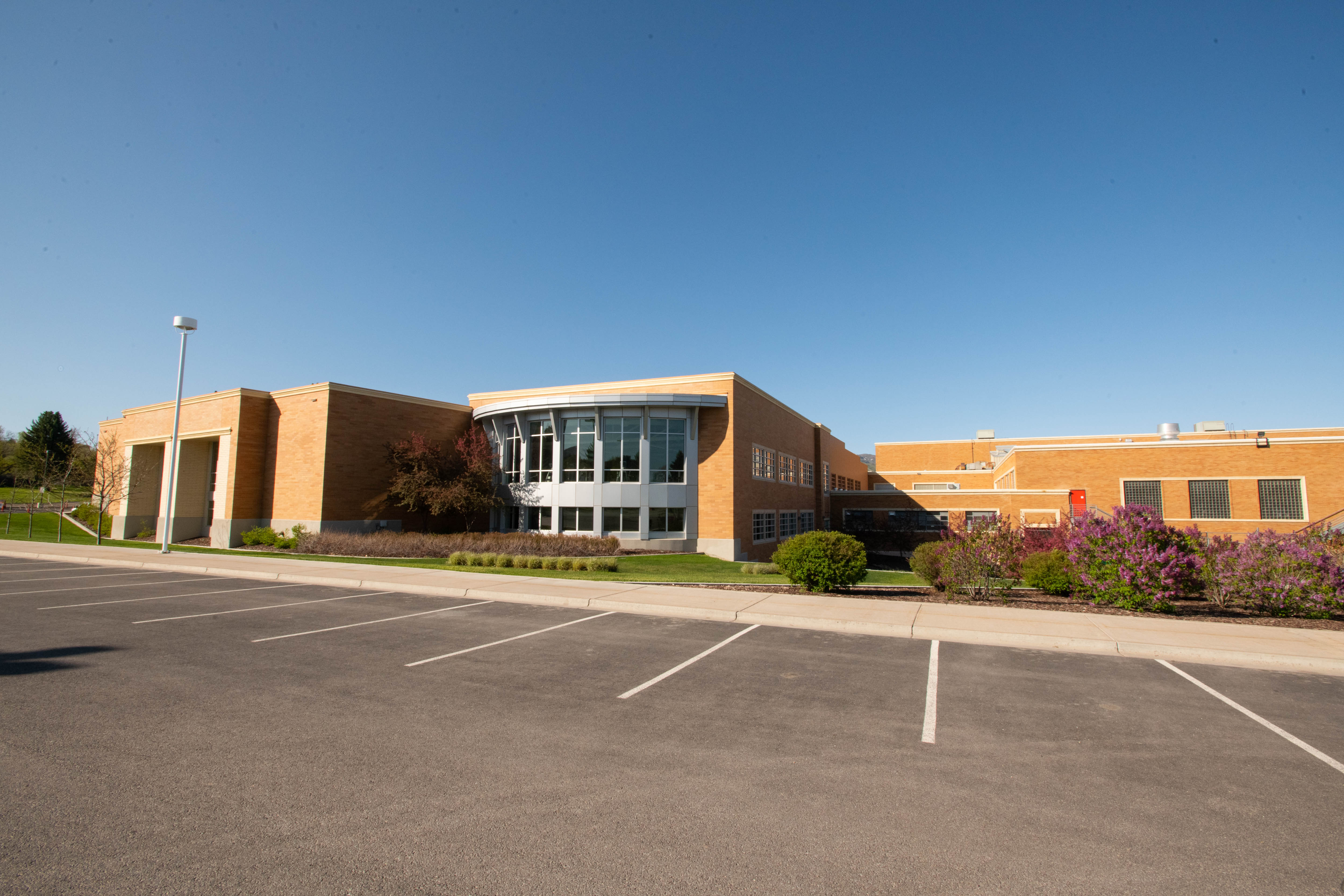 The parking lot next to Reed Gym