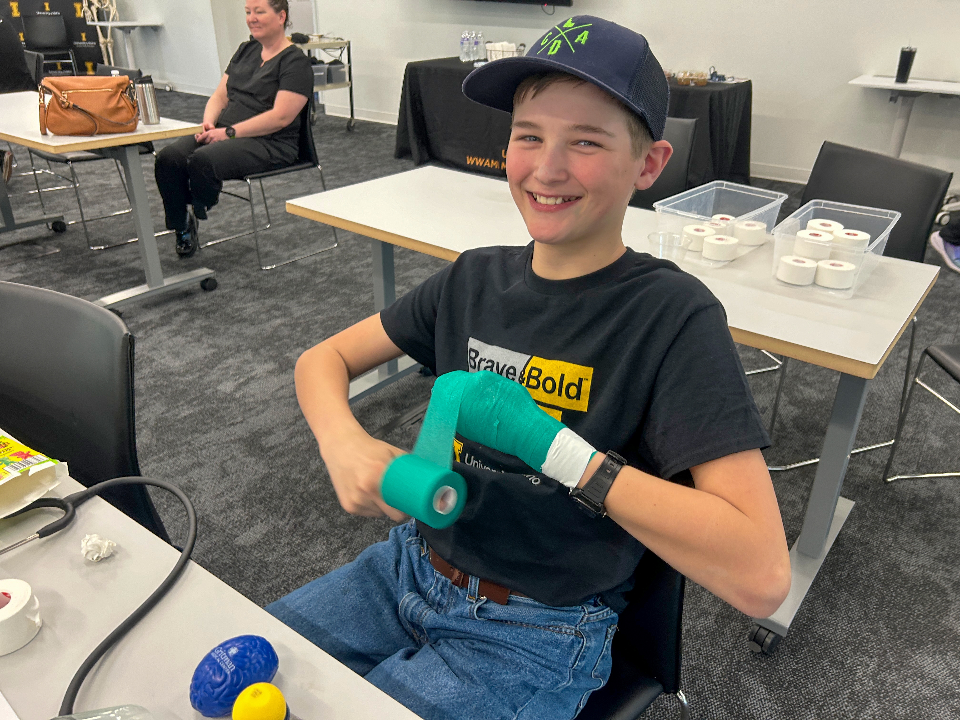 Pipeline student in the Hands-on activity