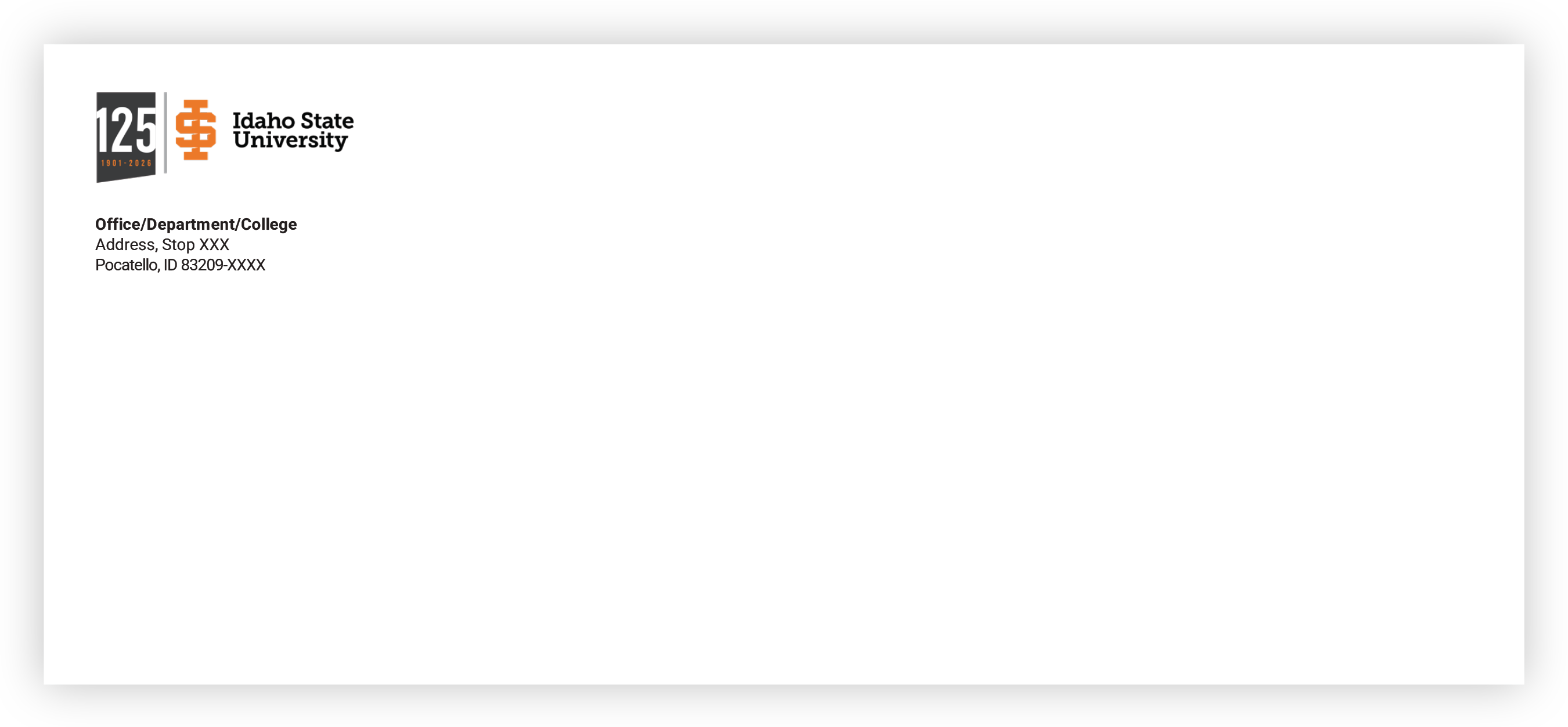 ISU 125th Anniversary Envelope